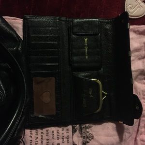 Vintage Juicy Couture leather bag and wallet for sale